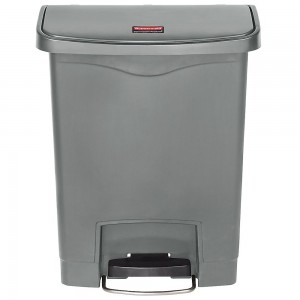 Rubbermaid 1883600 Slim Jim Step-On Container 8 gallon - Gray